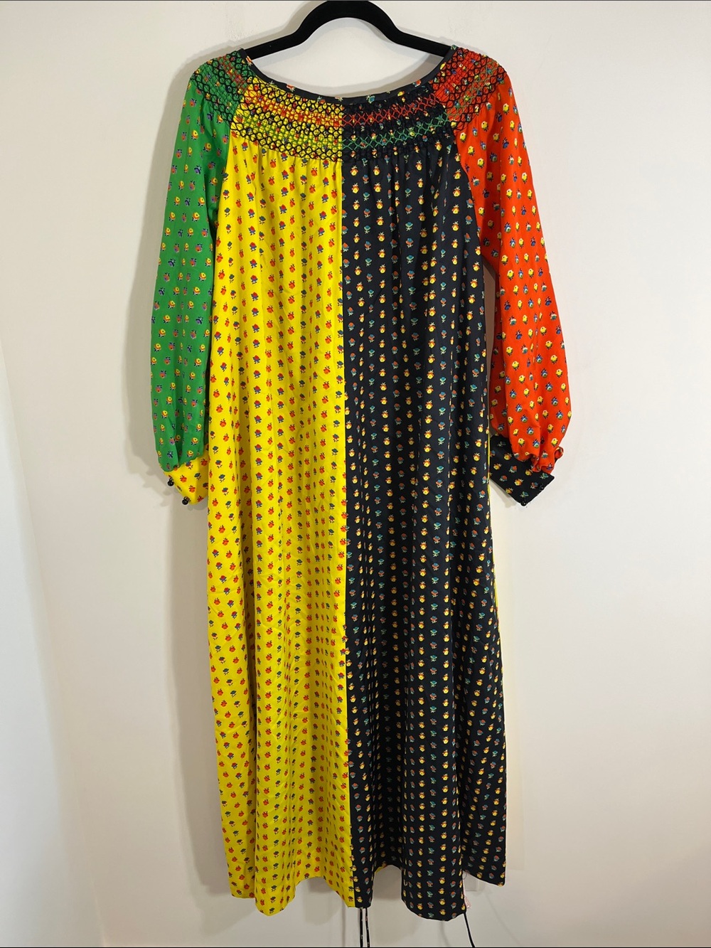 Neusteters vintage 1960s or 1970s boho patchwork maxi dress from Denver Co 8-10 - Picture 2 of 5